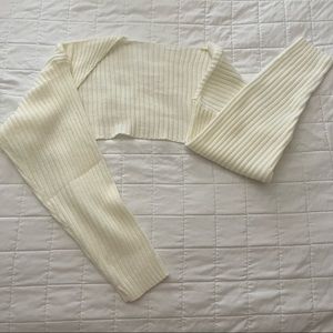 White Crop Top Sweater